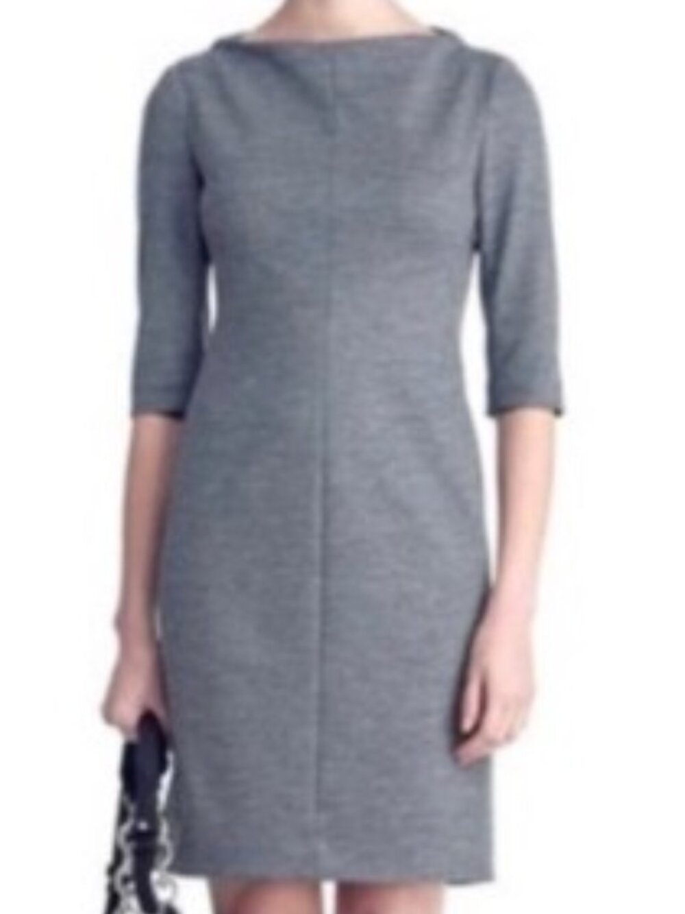 Diane von Furstenberg DVF Thandi Grey Wool Blend Sheath Dress Size 4